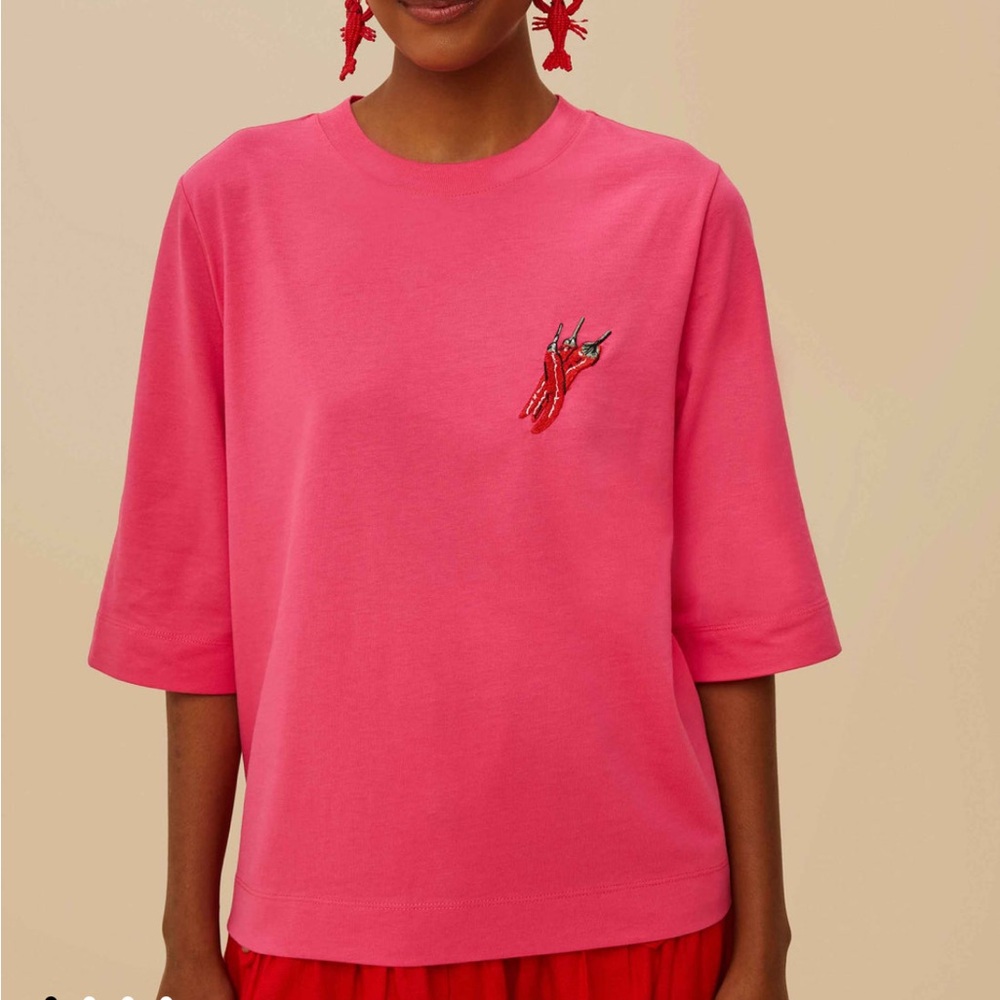 FARM Rio Pink Spicy Pepper Organic Cotton T-Shirt